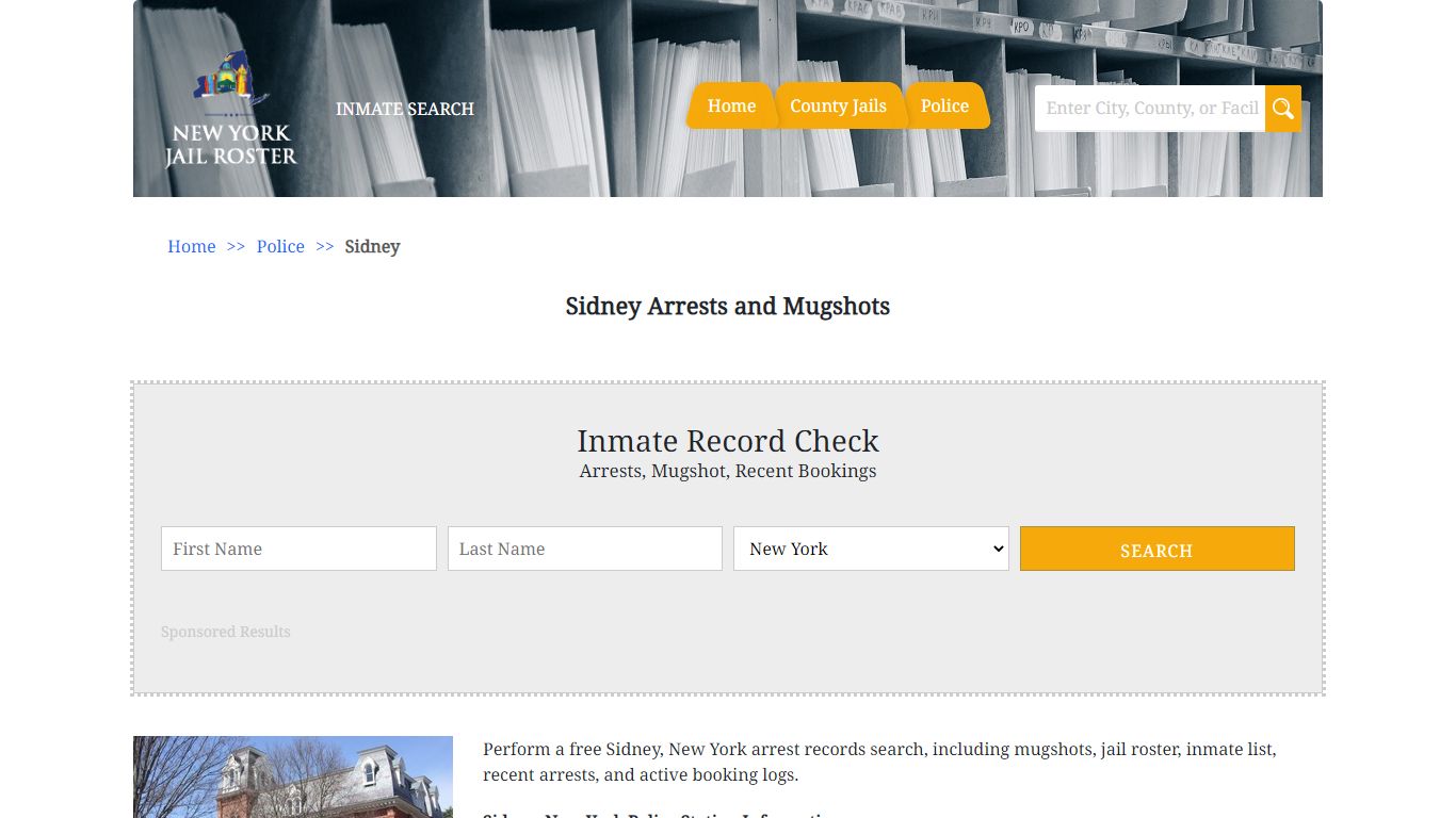 Sidney Arrests and Mugshots | Jail Roster Search